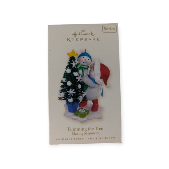 Hallmark 2008 "Trimming the Tree" Making Memories Snowman Christmas Ornament - Picture 9 of 14